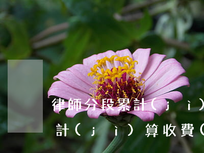 律師分段累計(jì)收費(fèi)怎么計(jì)算收費(fèi)(律師按次收費(fèi)標(biāo)準(zhǔn))