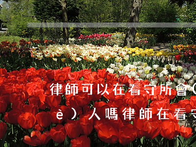 律師可以在看守所會(huì)見一個(gè)人嗎(律師在看守所會(huì)見當(dāng)事人有時(shí)間限制嗎)