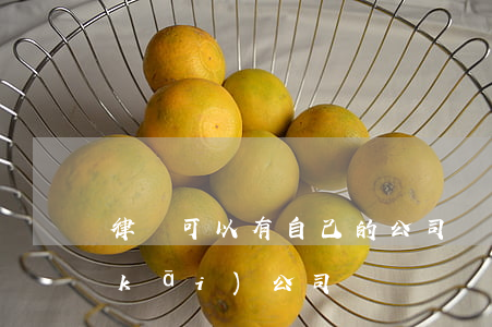 律師可以有自己的公司嗎(律師可以自己開(kāi)公司嗎)