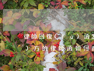 律師回復(fù)函怎么寫(收到對(duì)方的律師函如何進(jìn)行回復(fù))