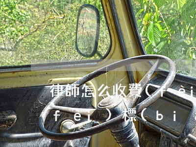 律師怎么收費(fèi)的(律師案件收費(fèi)標(biāo)準(zhǔn))