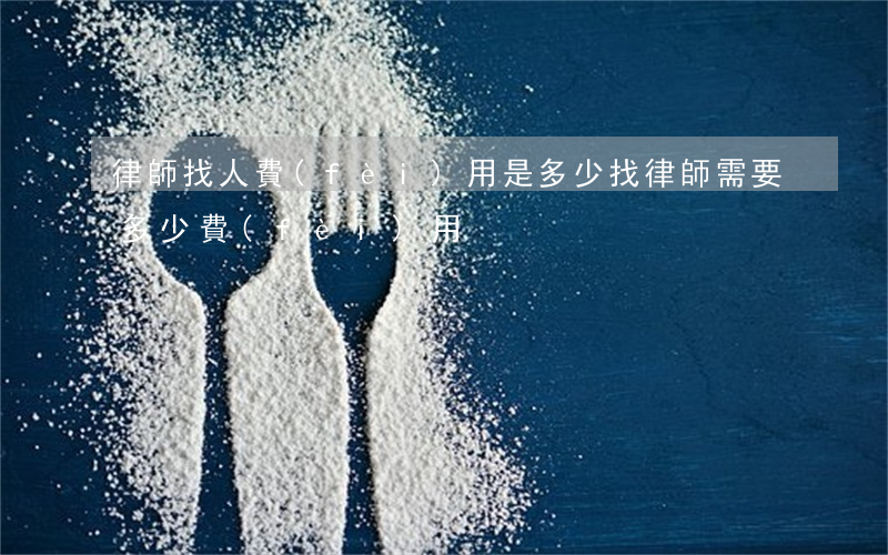 律師找人費(fèi)用是多少(找律師需要多少費(fèi)用)