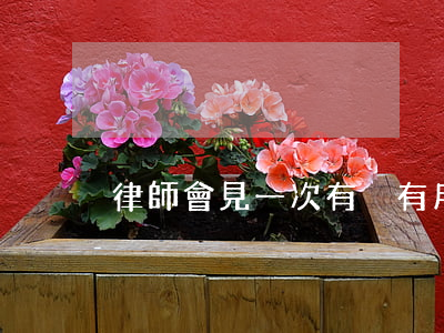 律師會見一次有沒有用(律師可以會見幾次)