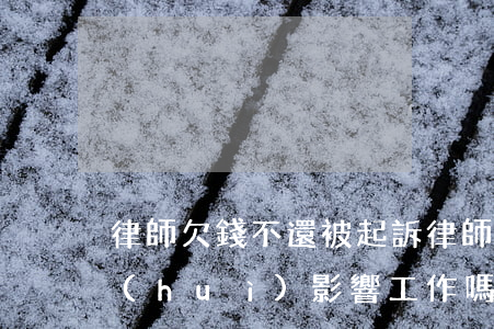 律師欠錢不還被起訴(律師欠錢不還被起訴會(huì)影響工作嗎)
