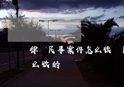 律師民事案件怎么收費(民事律師費用一般怎么收的)