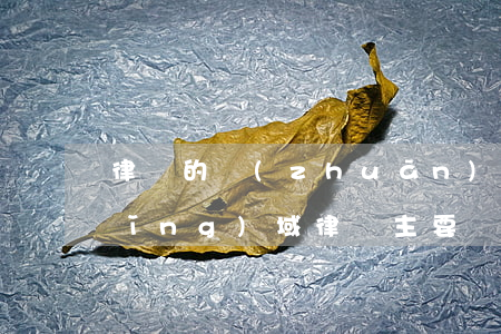 律師的專(zhuān)業(yè)領(lǐng)域(律師主要業(yè)務(wù)領(lǐng)域)