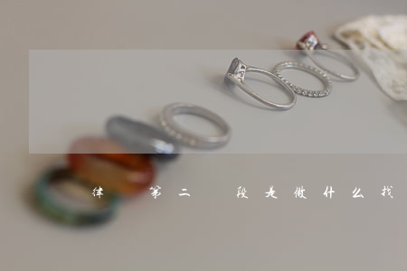 律師第二階段是做什么(找律師分幾個階段)
