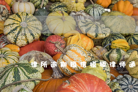 律所逾期短信模板 律师通知短信模板