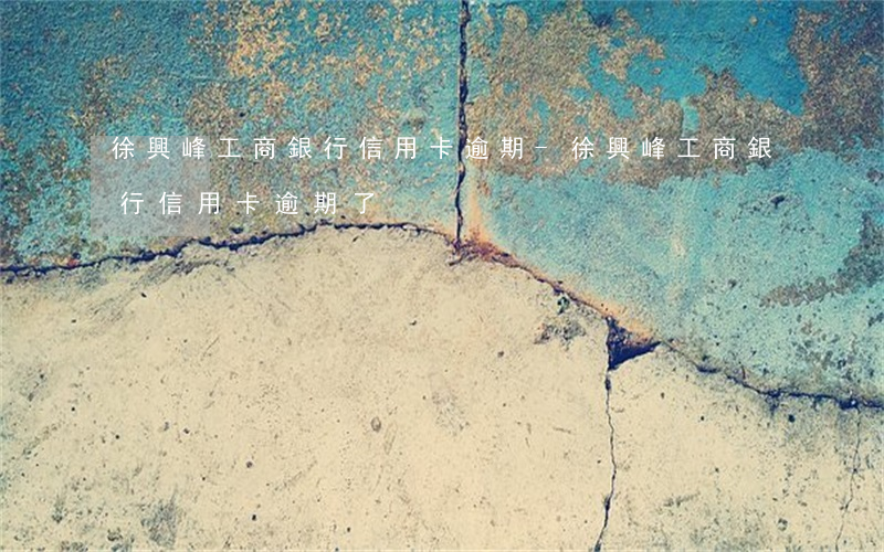徐興峰工商銀行信用卡逾期-徐興峰工商銀行信用卡逾期了