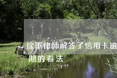 徐軍律師解答了信用卡逾期(法院對信用卡逾期的看法)