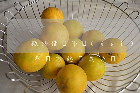 微信借錢不會(huì)被起訴(在微信借錢不還能起訴成功嗎)