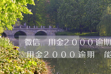 微信備用金2000逾期還能用嗎-微信備用金2000逾期還能用嗎安全嗎