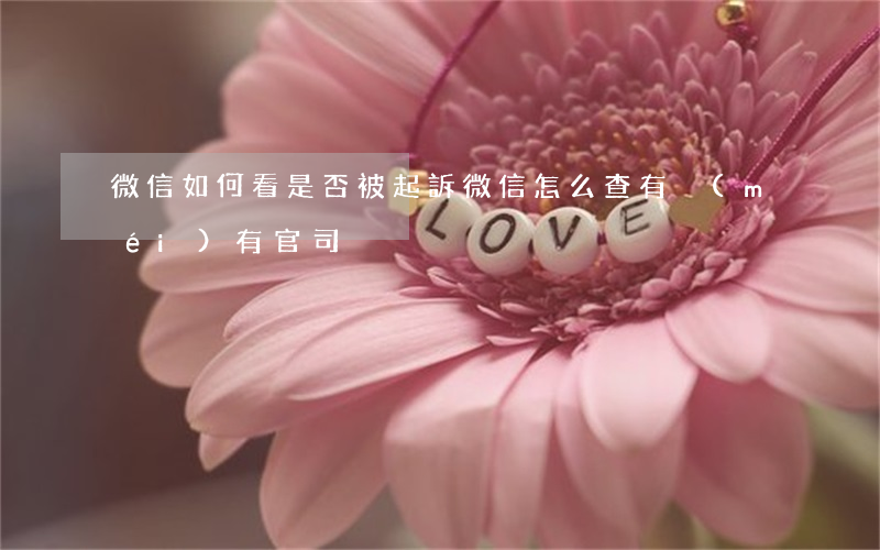 微信如何看是否被起訴(微信怎么查有沒(méi)有官司)