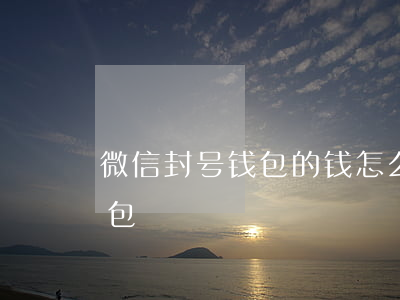微信封号钱包的钱怎么办（钱钻逾期封微信钱包）