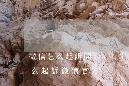 微信怎么起訴開(kāi)發(fā)商(怎么起訴微信官方)