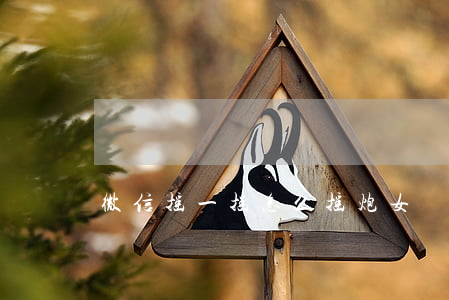 微信摇一摇怎么摇炮女