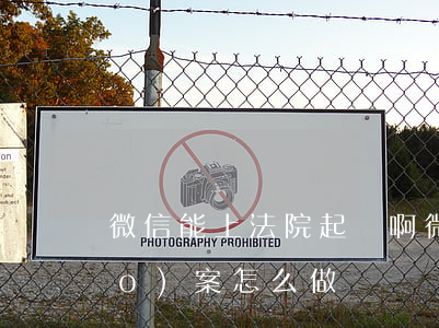 微信能上法院起訴啊(微信法院起訴報(bào)案怎么做)