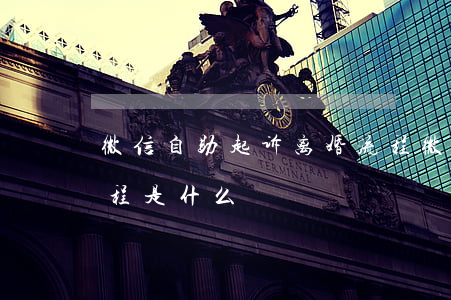 微信自助起诉离婚流程(微信自助起诉离婚流程是什么)
