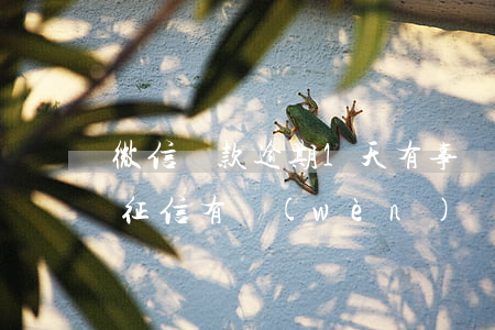 微信貸款逾期1天有事嗎(小額貸款逾期一天征信有問(wèn)題嗎)