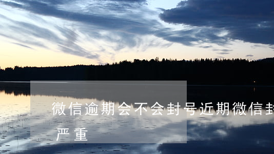 微信逾期会不会封号(近期微信封号为何这么严重)