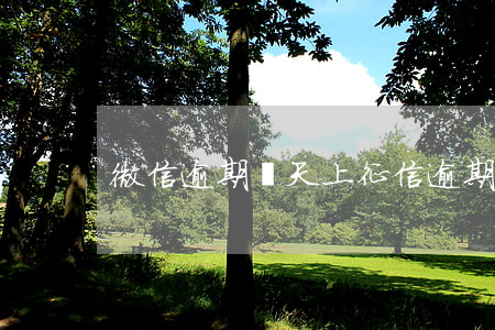 微信逾期幾天上征信(逾期幾天上征信嗎)