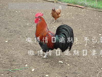 微博借錢逾期3年已經(jīng)被起訴(微博借錢逾期說要起訴)