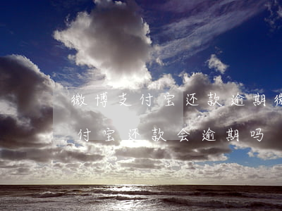 微博支付宝还款逾期(微博里面的借钱通过支付宝还款会逾期吗)