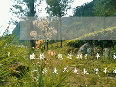 微博錢包逾期2年會被起訴嗎 微博錢包逾期一次是不是就借不出來了