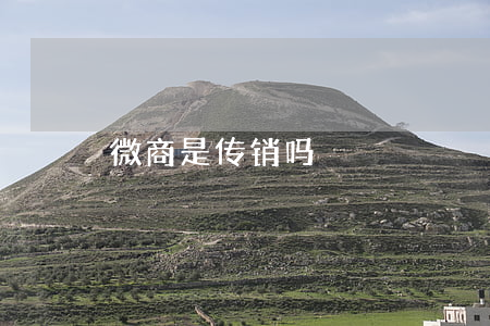 微商是传销吗