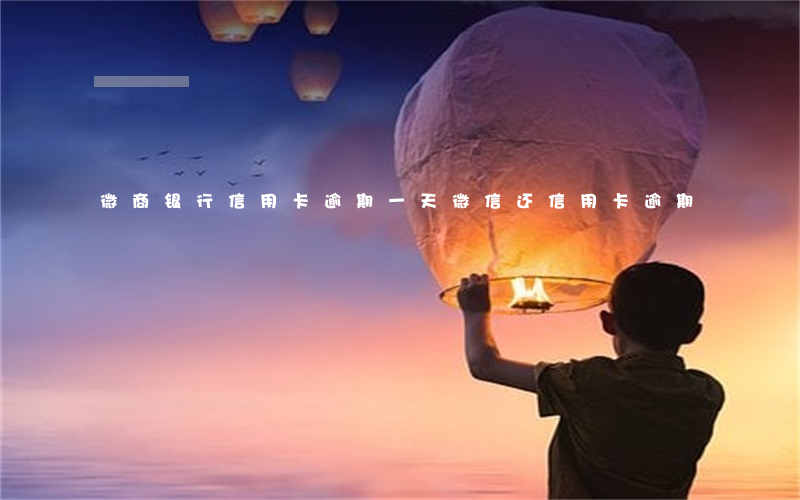 微商银行信用卡逾期一天 微信还信用卡逾期