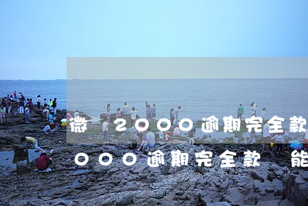 微眾2000逾期完全款還能借嗎-微眾2000逾期完全款還能借嗎安全嗎