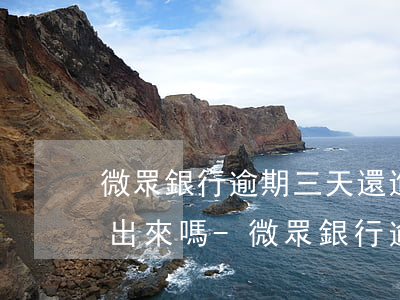 微眾銀行逾期三天還進(jìn)去還拿的出來嗎-微眾銀行逾期三天還進(jìn)去還拿的出來嗎安全嗎