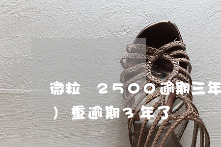 微粒貸2500逾期三年(微粒貸嚴(yán)重逾期3年了)