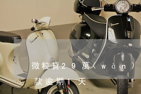 微粒貸29萬(wàn)逾期一天(微粒貸借款逾期1天)