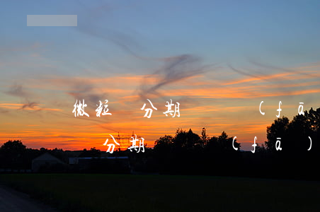 微粒貸分期樂廣發(fā)信用卡逾期(微粒貸分期樂廣發(fā)信用卡逾期)