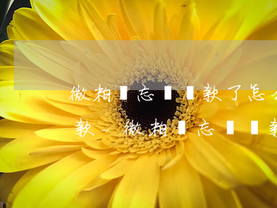 微粒貸忘記還款了怎么主動(dòng)還款-微粒貸忘記還款了怎么主動(dòng)還款呢