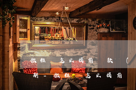 微粒貸怎么提前還款當(dāng)月的分期-微粒貸怎么提前還款當(dāng)月的分期還不了
