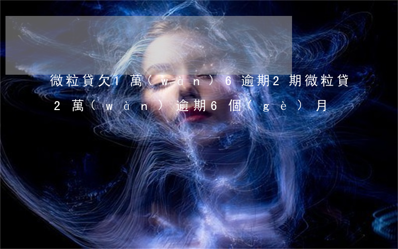 微粒貸欠1萬(wàn)6逾期2期(微粒貸2萬(wàn)逾期6個(gè)月)