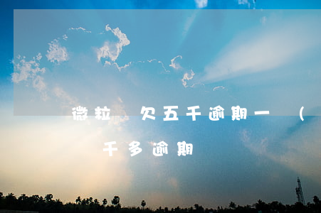 微粒貸欠五千逾期一個(gè)月(微粒貸欠兩千多逾期)