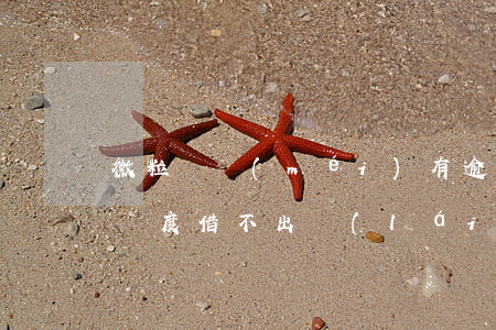 微粒貸沒(méi)有逾期過(guò)有額度借不出來(lái)-微粒貸沒(méi)有逾期過(guò)有額度借不出來(lái)怎么辦