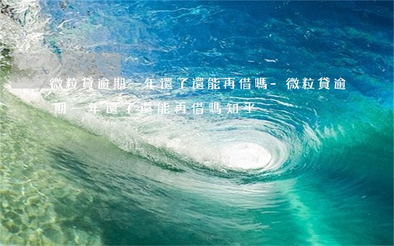 微粒貸逾期一年還了還能再借嗎-微粒貸逾期一年還了還能再借嗎知乎
