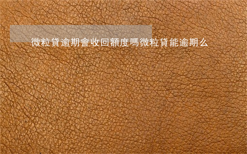 微粒貸逾期會收回額度嗎(微粒貸能逾期么)