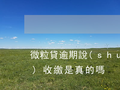 微粒貸逾期說(shuō)要上門(mén)收繳是真的嗎