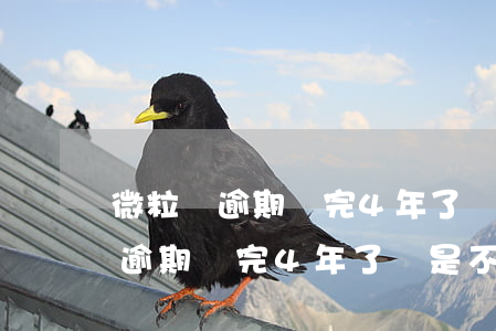 微粒貸逾期還完4年了還是不能用-微粒貸逾期還完4年了還是不能用怎么辦