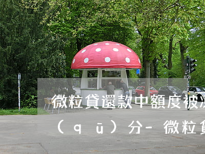 微粒貸還款中額度被凍結(jié)怎么區(qū)分-微粒貸額度凍結(jié)了怎么辦