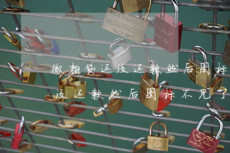 微粒贷还没还款然后图标不见了-微粒贷还没还款然后图标不见了怎么回事