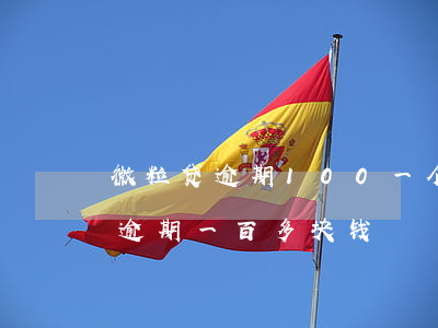 微粒贷逾期100一个月还200-微粒贷逾期一百多块钱