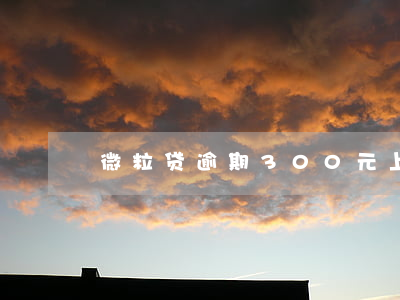 微粒贷逾期300元上门家访是真的吗