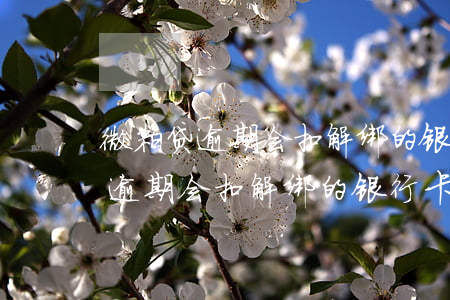 微粒贷逾期会扣解绑的银行卡钱吗-微粒贷逾期会扣解绑的银行卡钱吗安全吗