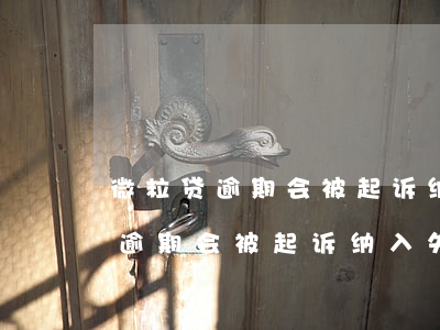 微粒贷逾期会被起诉纳入失信人吗-微粒贷逾期会被起诉纳入失信人吗知乎